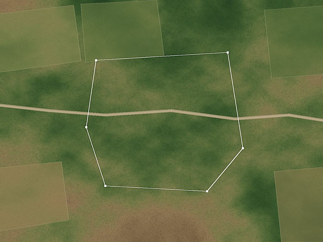Satellite photograph of the same plantation site